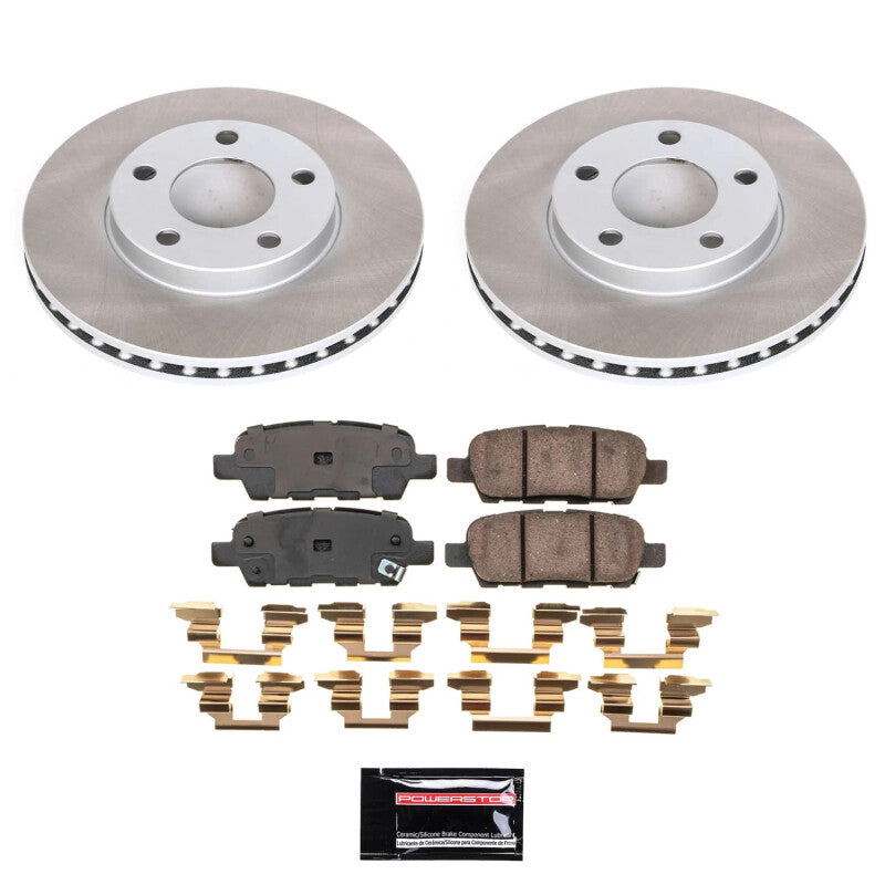 Power Stop 2009 Nissan 370Z Rear Semi-Coated Rotor Kit