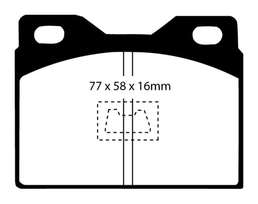 EBC 76-85 Porsche 924 2.0 Redstuff Front Brake Pads