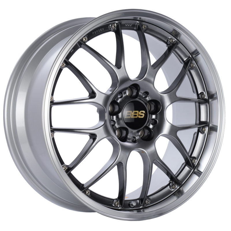 BBS RS-GT 20x8.5 5x114.3 ET38 Diamond Black Center Diamond Cut Lip Wheel -82mm PFS/Clip Required