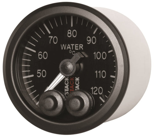 Autometer Stack 52mm 40-120 Deg C 1/8in NPTF Male Pro-Control Water Temp Gauge - Black