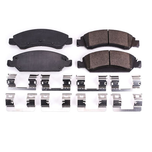 Power Stop 2008 Chevrolet Avalanche Front Z17 Evolution Ceramic Brake Pads w/Hardware