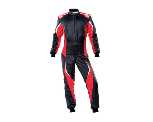 OMP Tecnica Evo Overall My21 Black/Red - Size 64 (Fia 8856-2018)