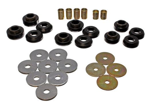 Energy Suspension 75-79 Chevrolet Nova / Chevy II Black Body Mount Set