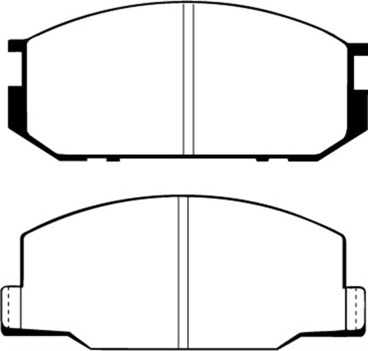 EBC 85-90 Lotus Esprit 2.2 Redstuff Front Brake Pads