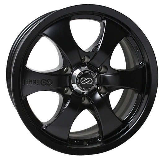 Enkei M6 Universal Truck & SUV 17x8 35mm Offset 6x139.7 Bolt Pattern 78mm Bore Black Wheel