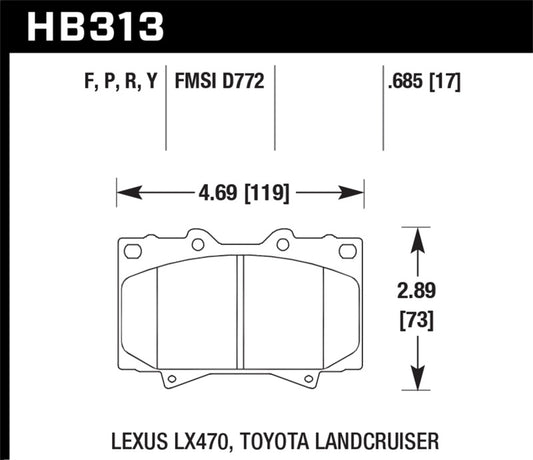 Hawk LTS Street Brake Pads