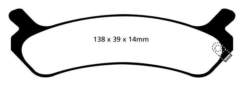 EBC 92-94 Hyundai Sonata 2.0 Redstuff Rear Brake Pads