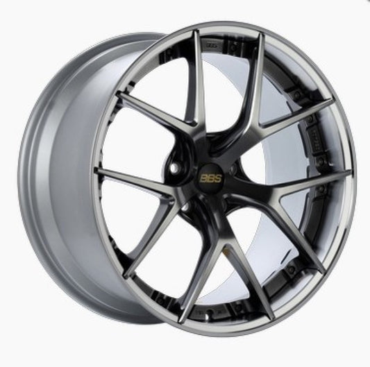 BBS RI-S 20x10 5x112 ET38 Diamond Black Center / Diamond Cut Lip Wheel -82mm PFS/Clip Required