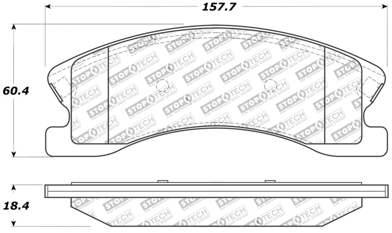 StopTech Sport Brake Pads w/Shims and Hardware - Front