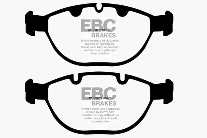 EBC 02-04 BMW X5 4.6 Redstuff Front Brake Pads