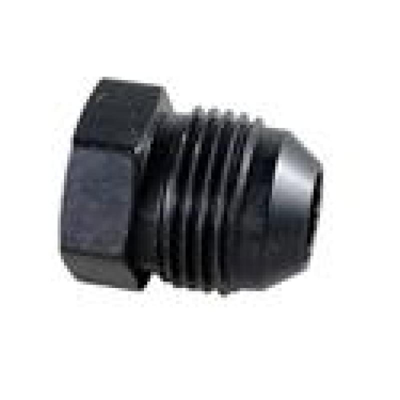 Fragola -20AN Aluminum Flare Plug - Black