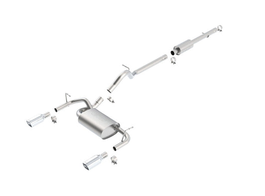 Borla 12-16 Jeep Wrangler JK 3.6L AT/MT 4Wheel 4dr Truck Single Split Rear Exit Catback Exhaust