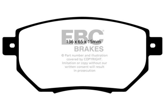 EBC 05-06 Nissan Altima 3.5 SE-R Greenstuff Front Brake Pads