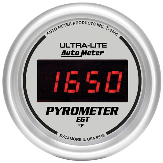 Autometer Ultra-Lite 52MM 0-2000 Degree Digital Pyrometer