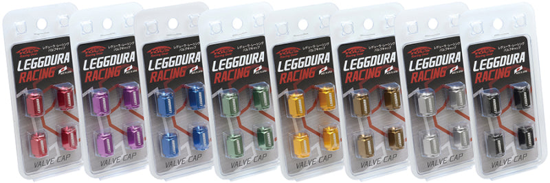 Project Kics Leggdura Racing Valve Cap Set Red