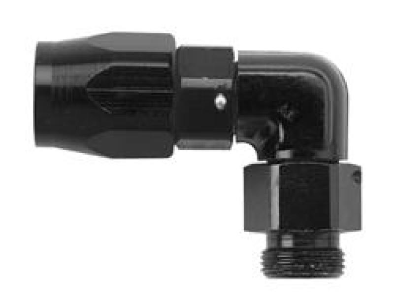 Fragola -10AN x 90 Degree Hose End x 3/4 NPT - Black