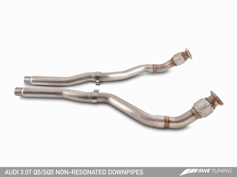 AWE Tuning Audi 8R Q5 3.0T Touring Edition Exhaust Dual Outlet Chrome Silver Tips