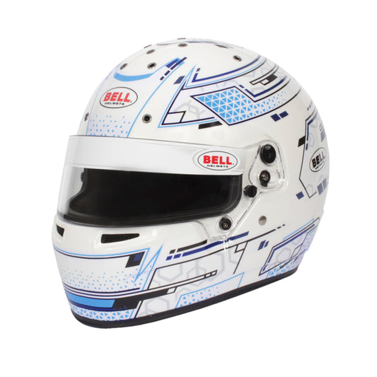 Bell RS7-K K2020 V15 BRUSA HELMET - Size 61+ (White/Blue)