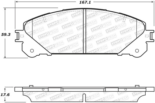 StopTech Performance 10-17 Lexus RX350 Front Brake Pads