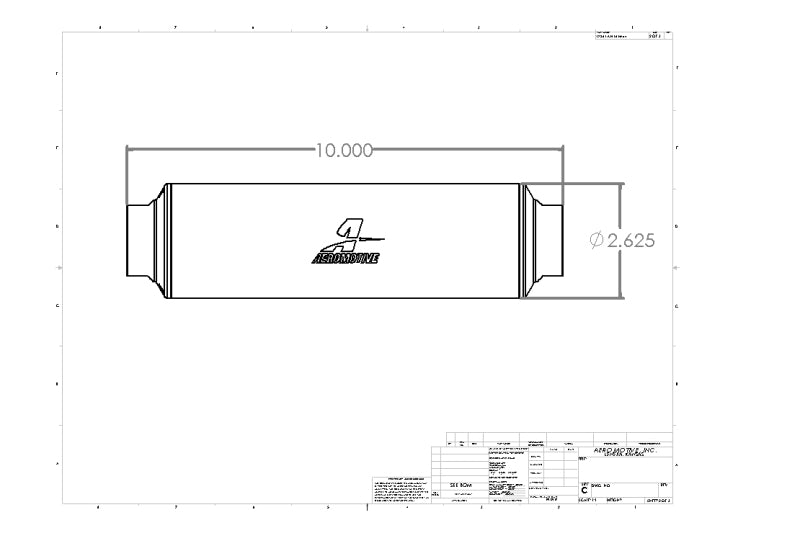 Aeromotive In-Line Filter - AN-16 10 Micron Microglass Element Extreme Flow