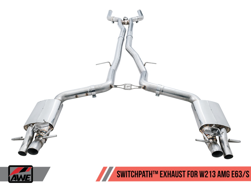 AWE Tuning Mercedes-Benz W213 AMG E63/S Sedan/Wagon SwitchPath Exhaust System - for Non-DPE Cars