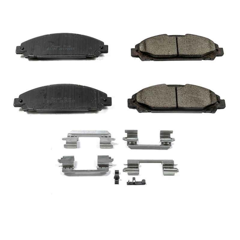 Power Stop 15-19 Ford Mustang Front Z17 Evolution Ceramic Brake Pads w/Hardware