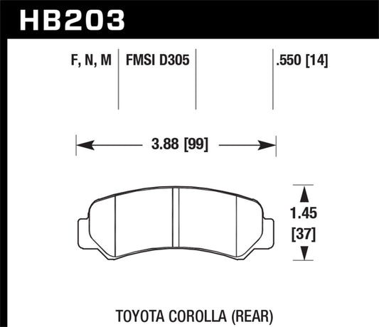 Hawk HP+ Street Brake Pads