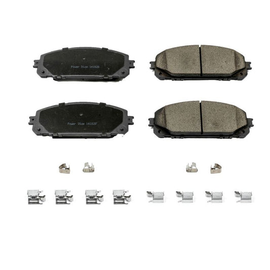 Power Stop 14-15 Jeep Cherokee Front Z17 Evolution Ceramic Brake Pads w/Hardware