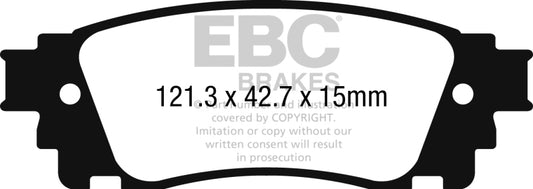 EBC 2017+ Toyota C-HR 2.0L Redstuff Rear Brake Pads