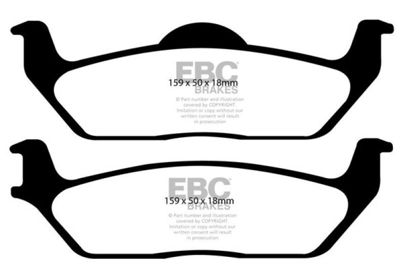 EBC 11 Ford F150 3.5 Twin Turbo (2WD) 6 Lug Ultimax2 Rear Brake Pads