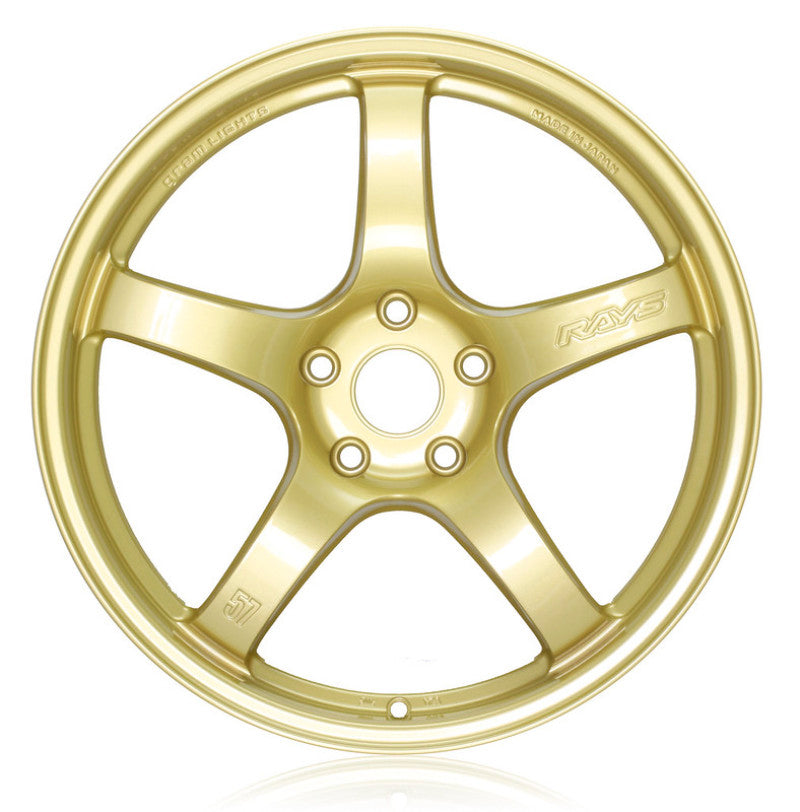 Gram Lights 57CR 18x9.5 +38 5x114.3 E8 Gold Wheel (Min Order Qty 20)