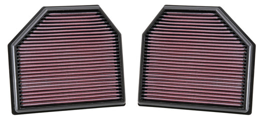 K&N Replacement Air Filter for 11-14 BMW M5/M6 4.4L V8 / 2015 M4/M3 3.0L I6  (2 per box)