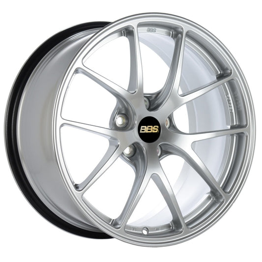 BBS RI-A 18x9.5 5x120 ET40 Diamond Silver Wheel -82mm PFS/Clip Required