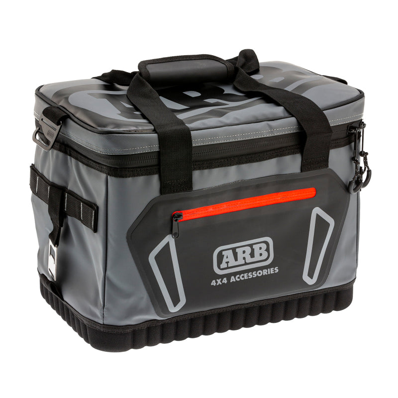 ARB Cooler Bag Charcoal w/ Red Highlights 15in L x 11in W x 9in H Holds 22 Cans