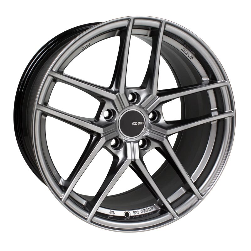 Enkei TY5 19x9.5 5x114.3 15mm Offset 72.6mm Bore Hyper Silver Wheel