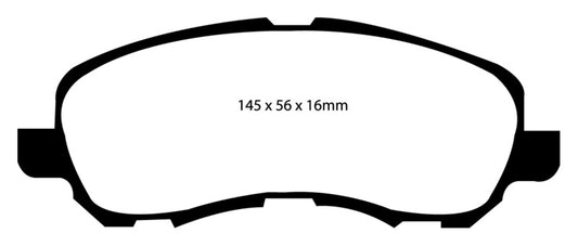 EBC 11-14 Chrysler 200 2.4 Redstuff Front Brake Pads