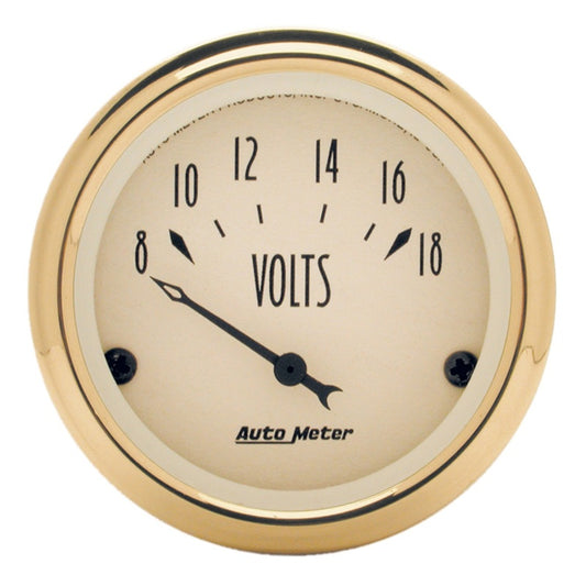 AutoMeter Golden Oldies 2-1/16in 18V Voltmeter Gauge