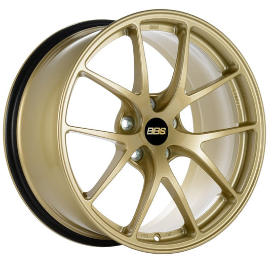 BBS RI-A 18x9.5 5x120 ET27 Gold Wheel -82mm PFS/Clip Required