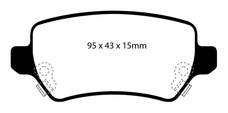 EBC 08-09 Saturn Astra 1.8 Greenstuff Rear Brake Pads