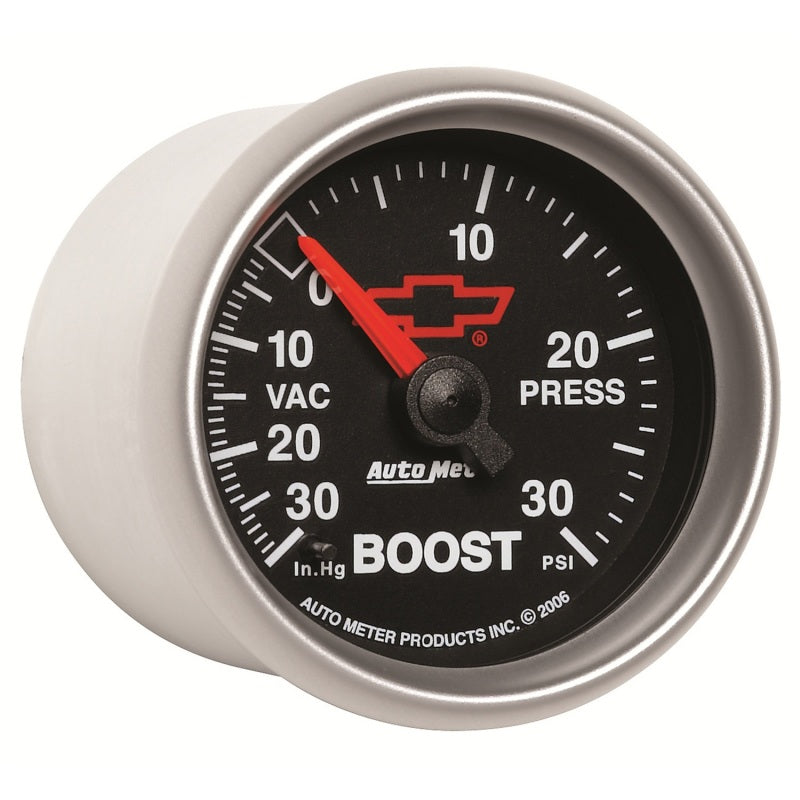 Autometer Sport-Comp II GM 52mm 30 PSI Mechanical Boost Vacumm Gauge