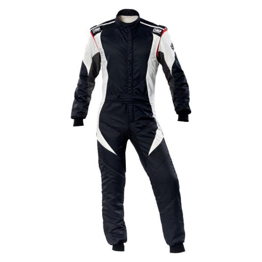 OMP First Evo Overall Black/White - Size 64 (Fia 8856-2018)