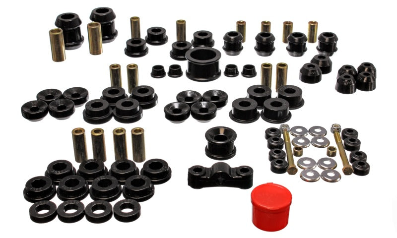 Energy Suspension 94-01 Acura Integra (except Type R) Black Hyper-Flex Master Bushing Set