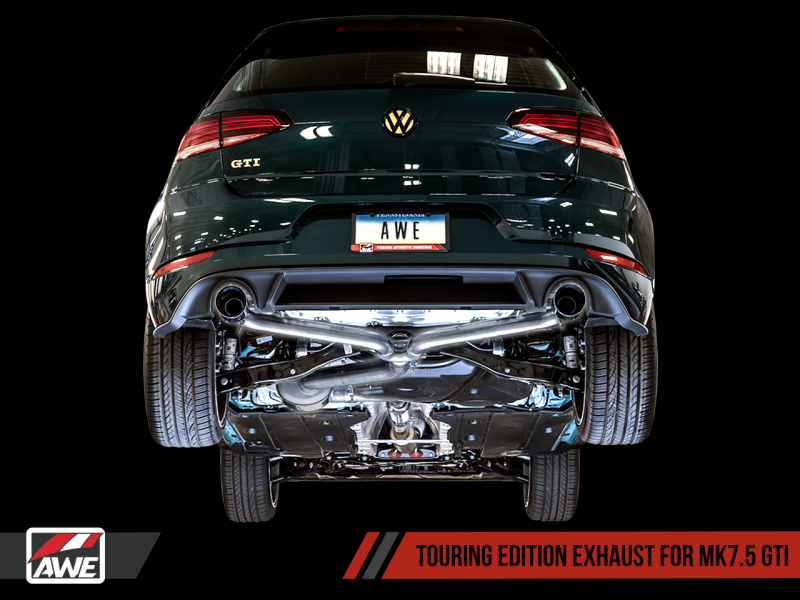 AWE Tuning Volkswagen GTI MK7.5 2.0T Touring Edition Exhaust w/Diamond Black Tips 102mm