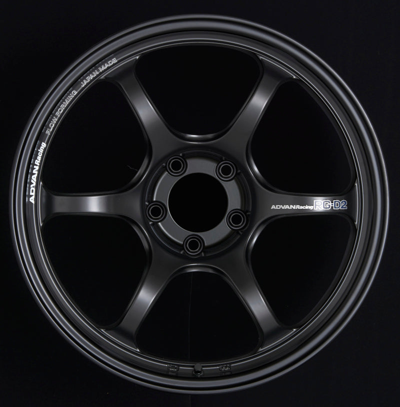 Advan RG-D2 18x8.5 +45 5-114.3 Semi Gloss Black Wheel