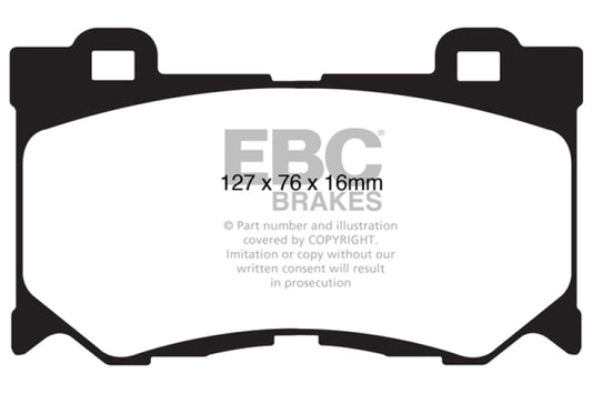 EBC 08-15 Infiniti G37 3.7 Greenstuff Front Brake Pads