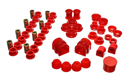 Energy Suspension 91-02 Saturn S Series Coupe/Sedan/Wagon Red Hyper-Flex Master Bushing Set