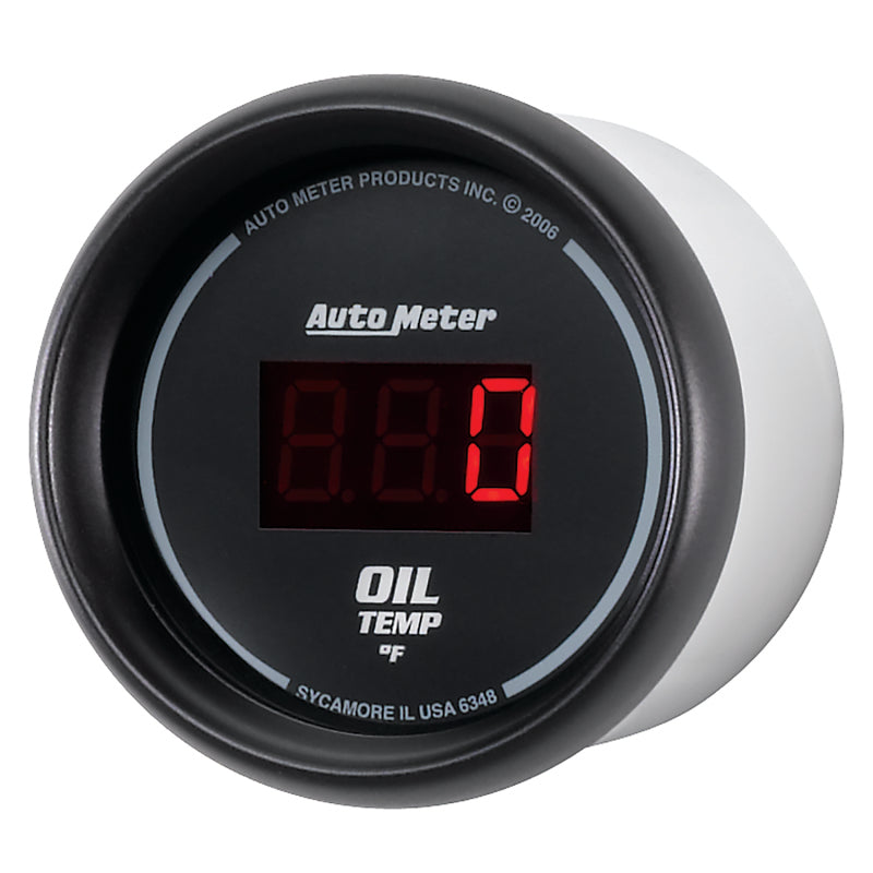 Autometer Black 0-400F Digital Oil Temp Gauge