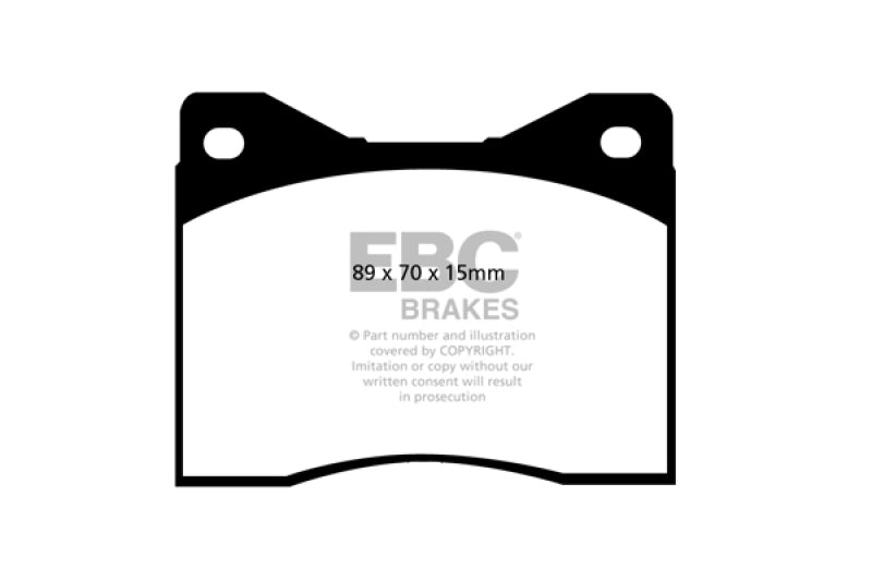 EBC 88-90 Lamborghini Countach 5.2 (Anniversary) Redstuff Rear Brake Pads