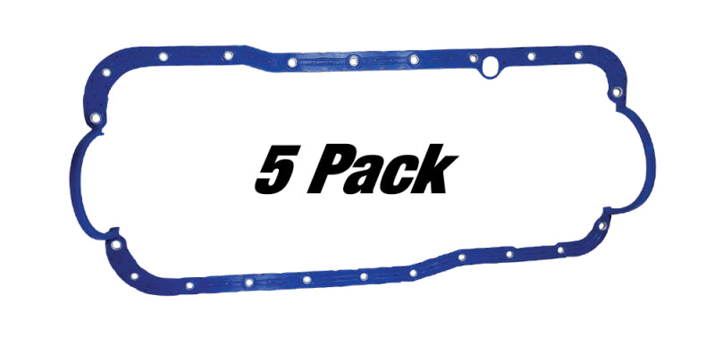 Moroso Ford 351W Late Model Oil Pan Gasket - One Piece - Reinforced Steel (5 Pack)