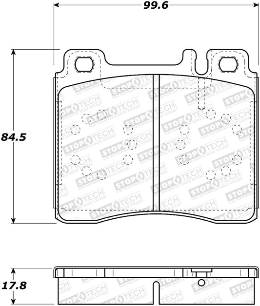 StopTech Street Brake Pads - Front